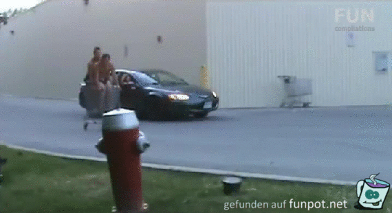 Einkaufswagen Wettrennen Einkaufswagen Wettrennen
