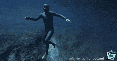 Fußgänger im Meer Fußgänger im Meer