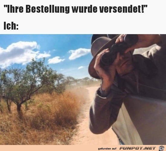 Bestellung wurde versendet Bestellung wurde versendet