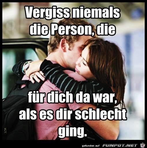 Vergiss niemals die Person Vergiss niemals die Person