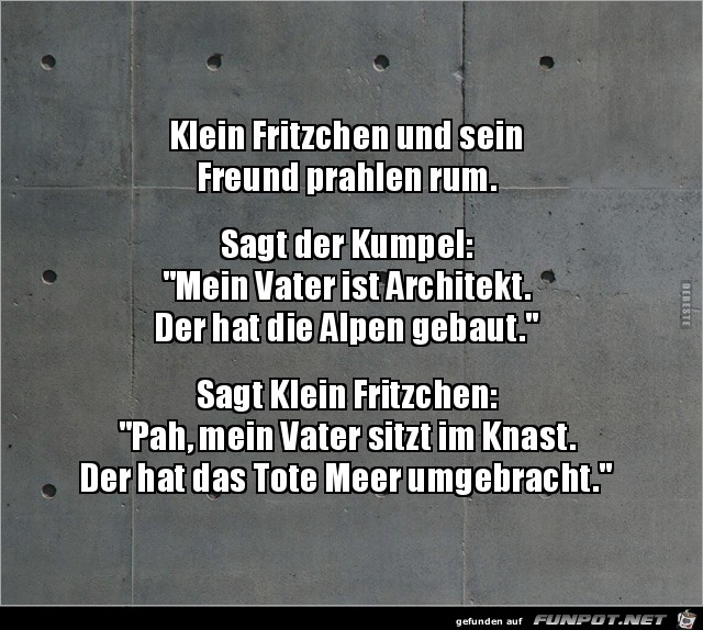 klein Fritchen und sein Freund.....