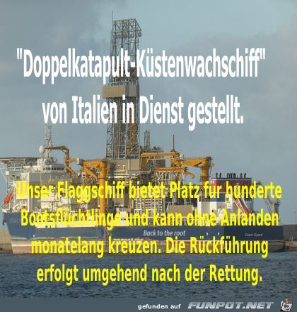 Doppelkatapult-Kuestenwachschiff Doppelkatapult-Kuestenwachschiff