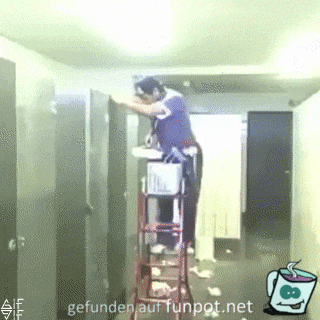 Wütener WC-Benutzer Wütener WC-Benutzer