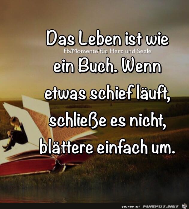 Das Leben ist wie ein Buch