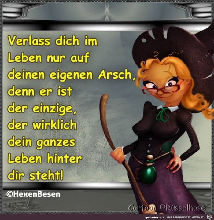 Verlass dich im Leben