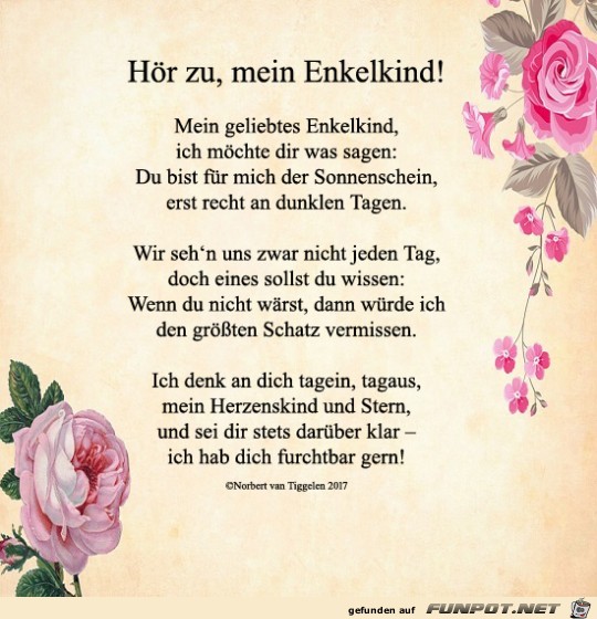 Hör zu mein Enkelkind 2018 Hör zu mein Enkelkind 2018