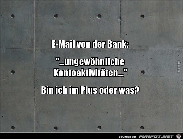 Ist mein Konto im Plus Ist mein Konto im Plus