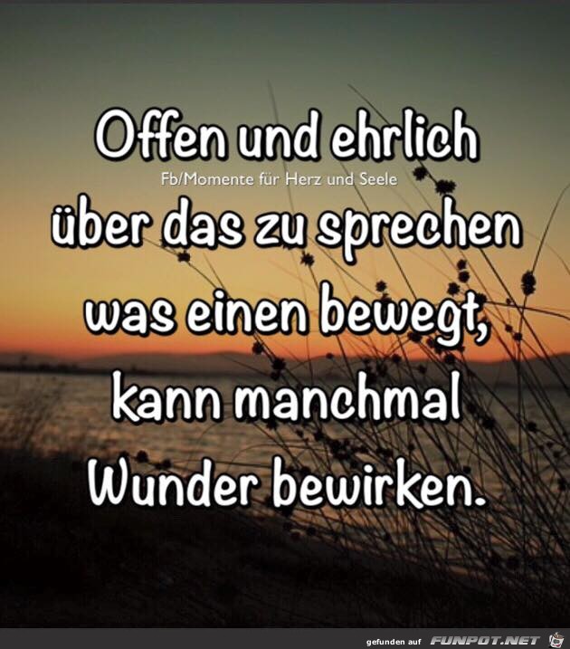 Offen und ehrlich