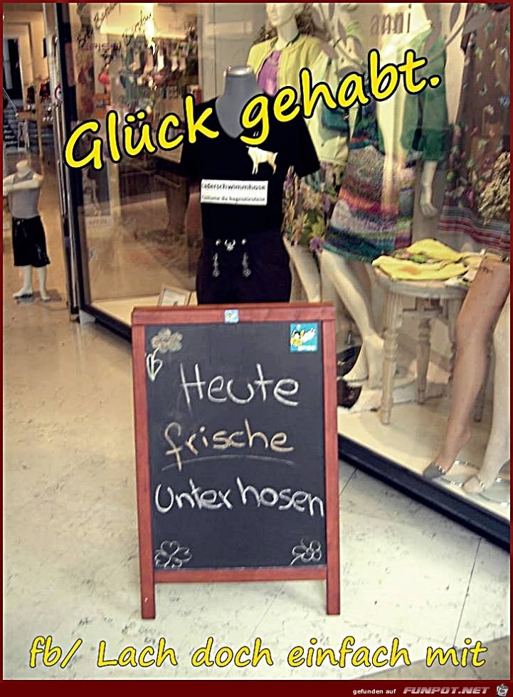Glück gehabt Glück gehabt