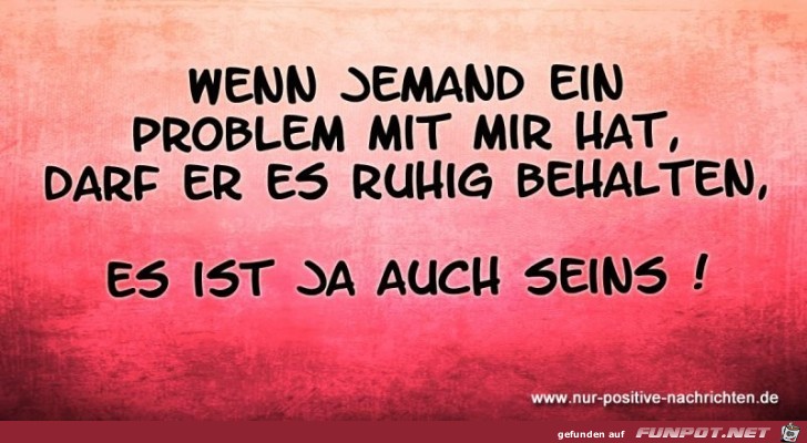 Problem mit mir