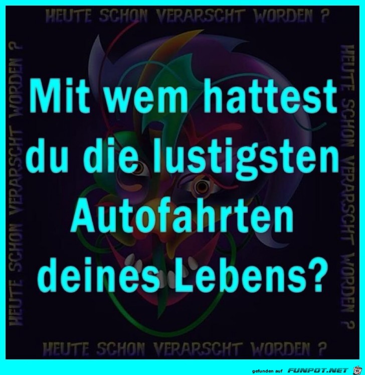 Lustige Autofahrt