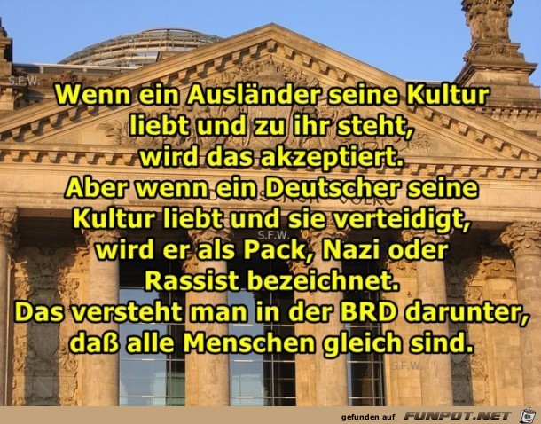 Wenn ein Auslaender seine Kultur