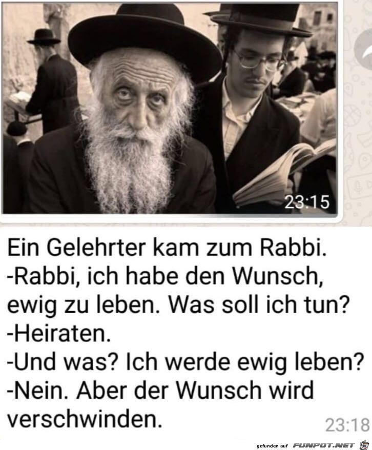 Ich habe den Wunsch ewig zu leben