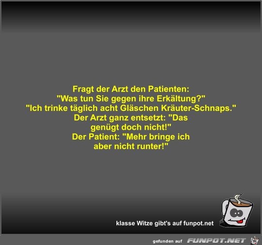 Fragt der Arzt den Patienten Fragt der Arzt den Patienten