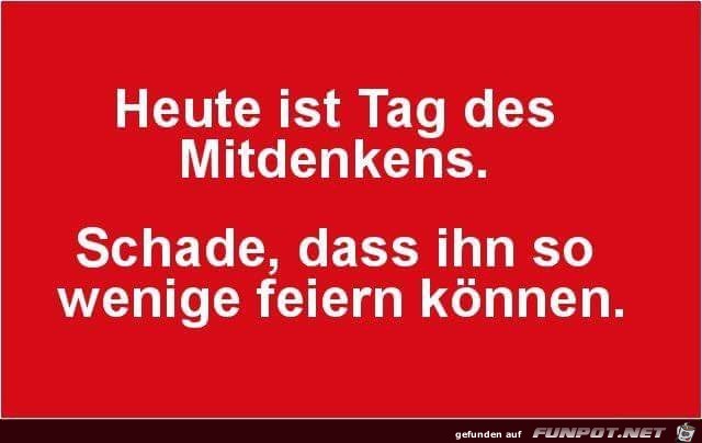 heute ist der tag