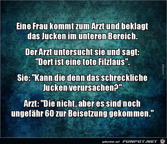 eine frau kommt zum Arzt,.... eine frau kommt zum Arzt,....