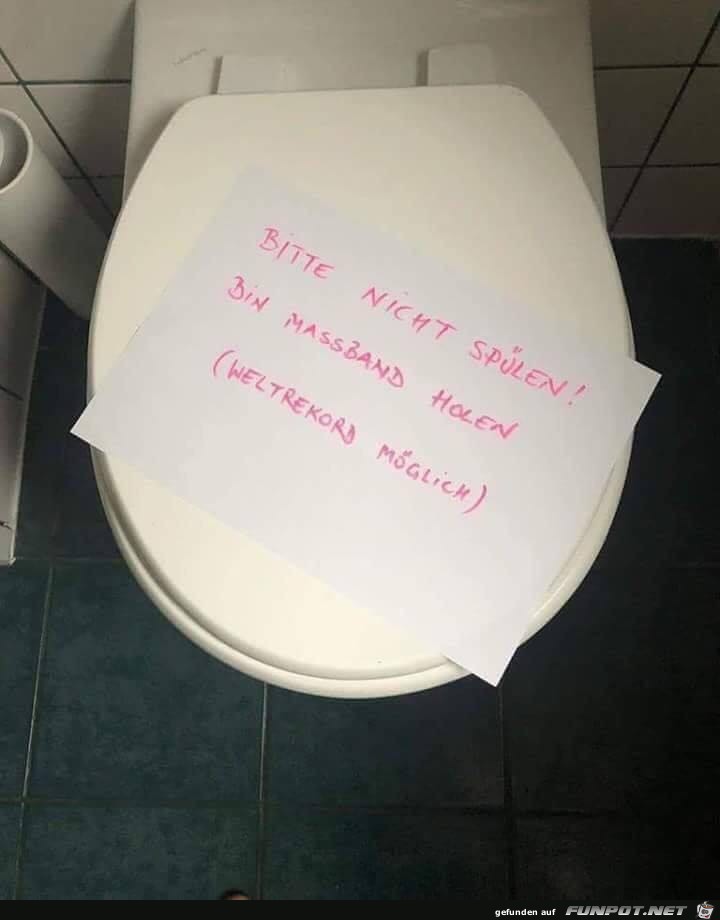 Bitte nicht spülen Bitte nicht spülen