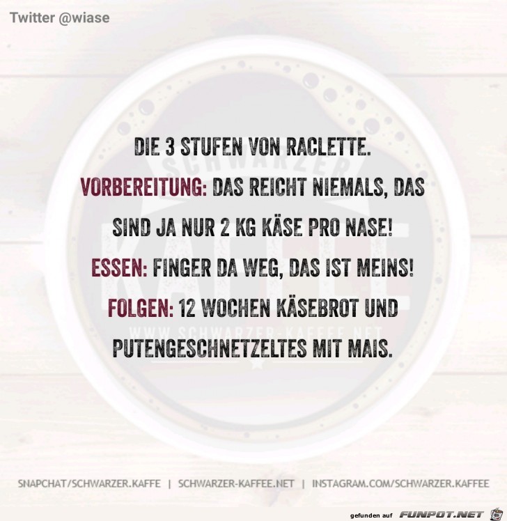 Beim Raclette immer Beim Raclette immer