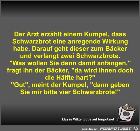 Der Arzt erzhlt einem Kumpel