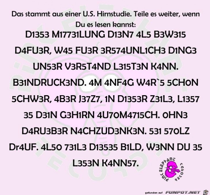 Lies das wenn Du kannst Lies das wenn Du kannst