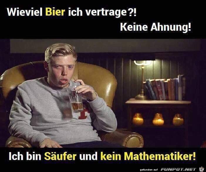 Wie viel Bier verträgst Du Wie viel Bier verträgst Du