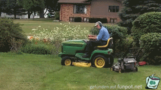 Wenn der groe Traktor einen Ausflug macht