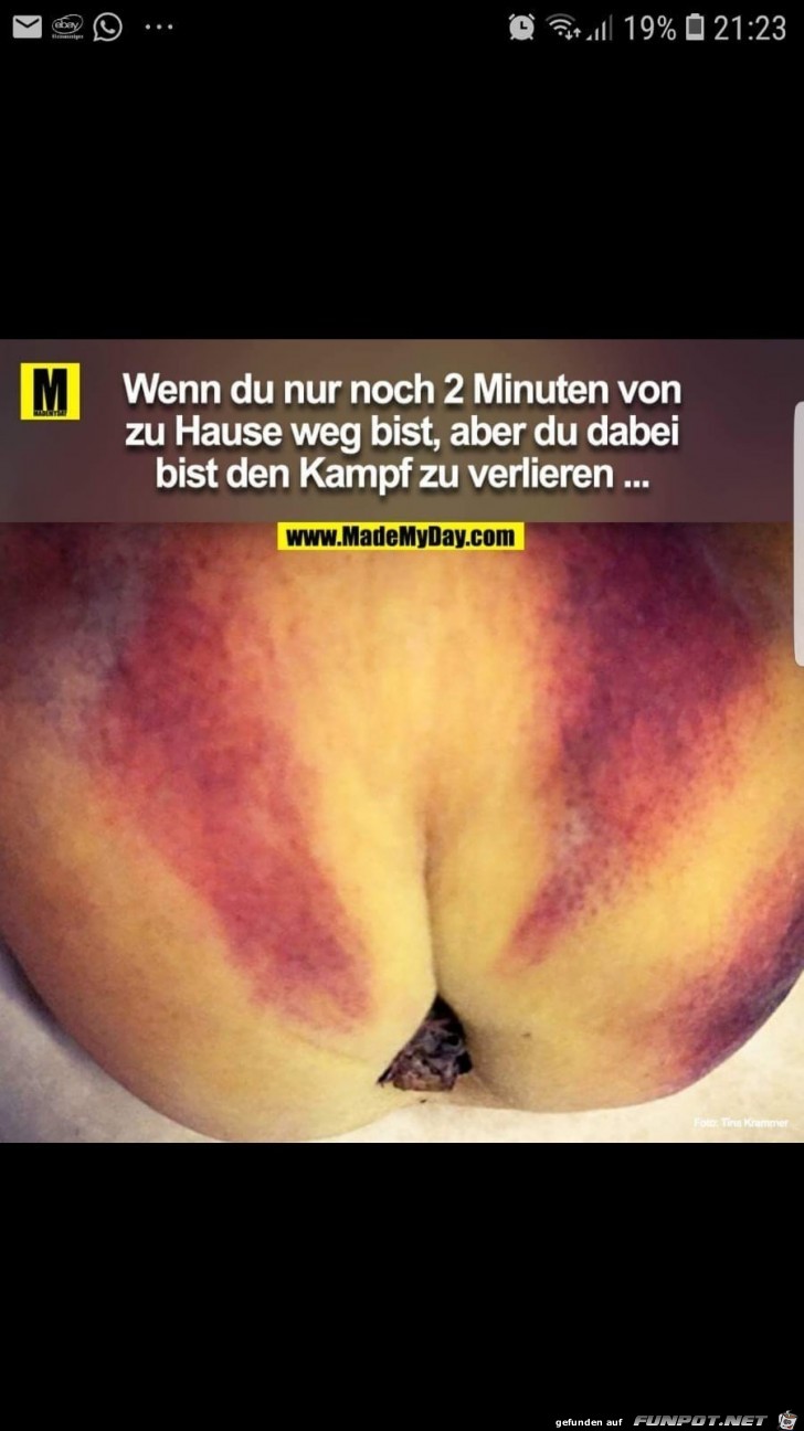 Noch 2 Minuten bis zu Hause Noch 2 Minuten bis zu Hause
