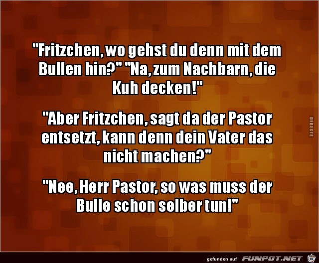 nee Herr Pastor........