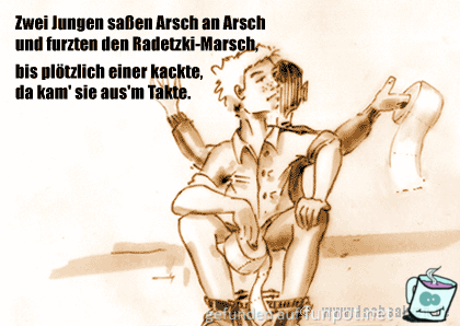 Spruch-Illustration-Marsch