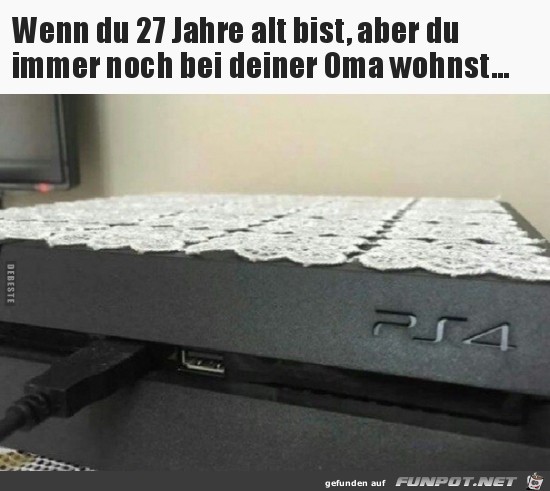 Deckchen auf der PS4