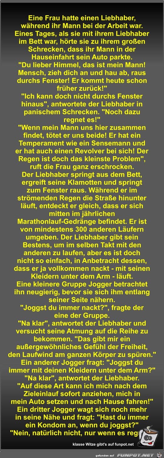 Eine Frau hatte einen Liebhaber