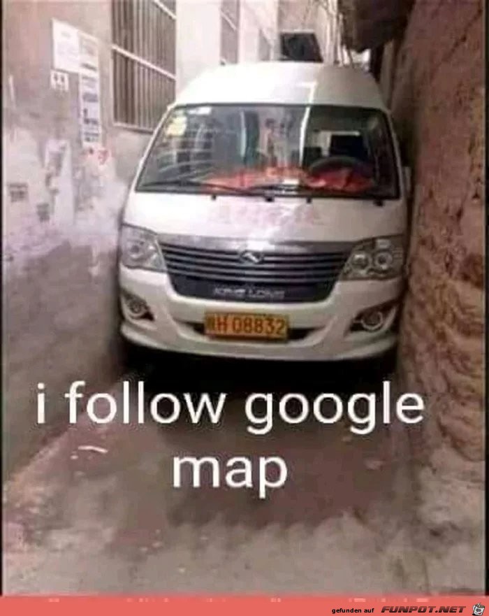 I follow Google Map I follow Google Map