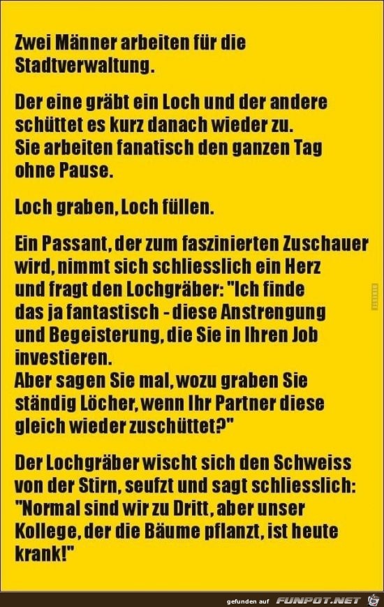 Zwei Arbeiter von der Stadtverwaltung Zwei Arbeiter von der Stadtverwaltung