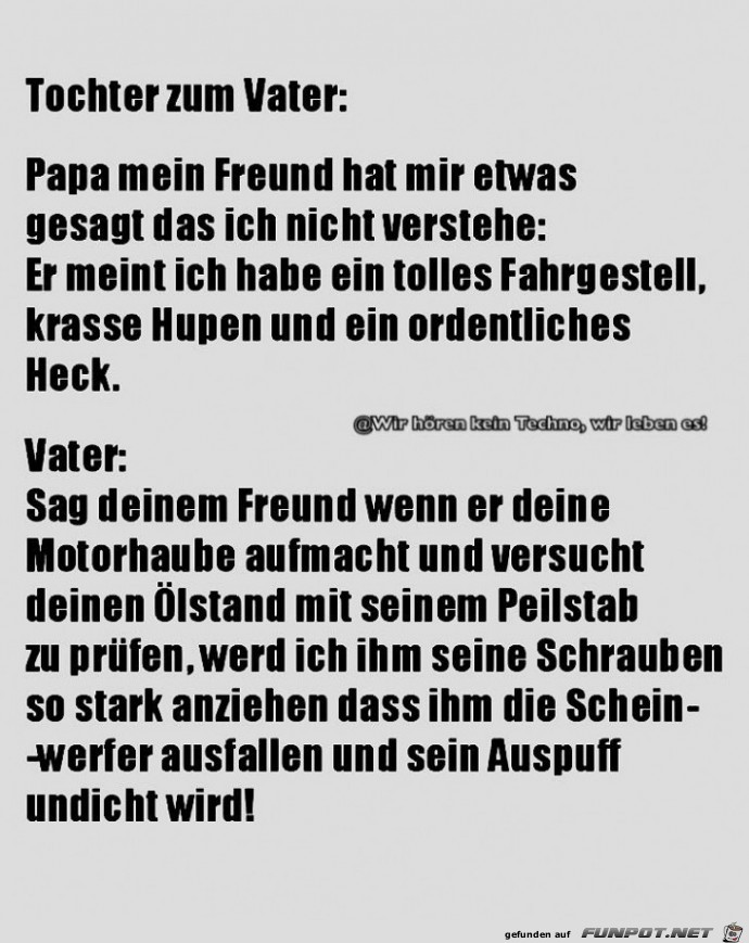 Tochter - Vater Gespräch Tochter - Vater Gespräch