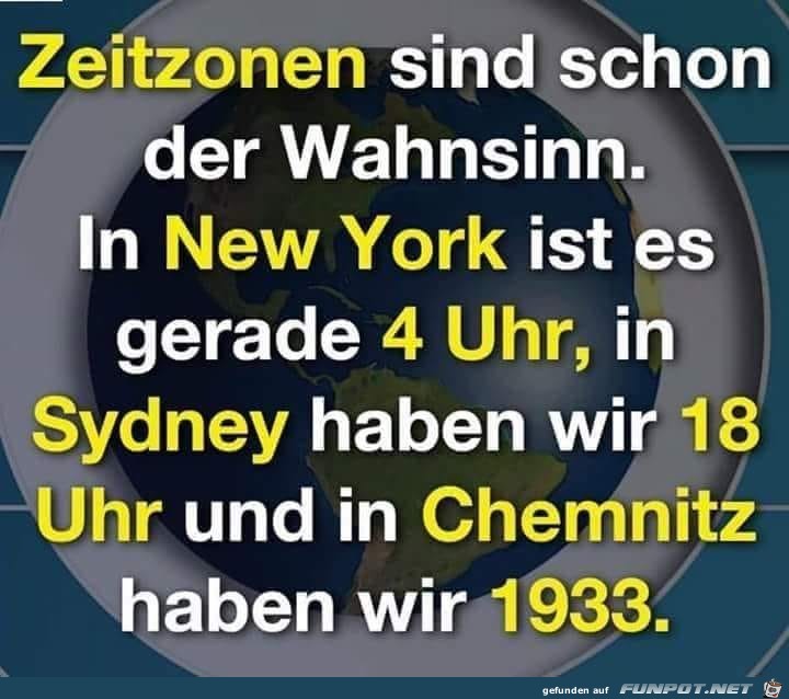 Komische Zeitzonen Komische Zeitzonen