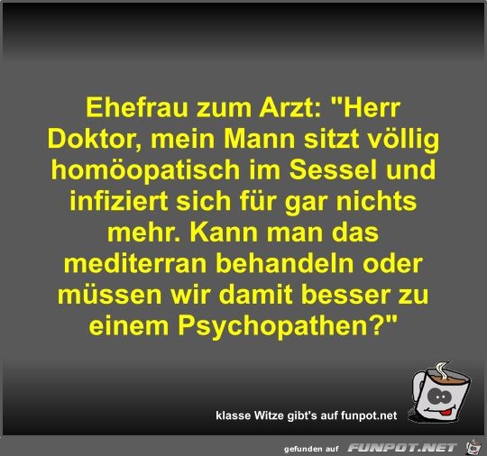 Ehefrau zum Arzt