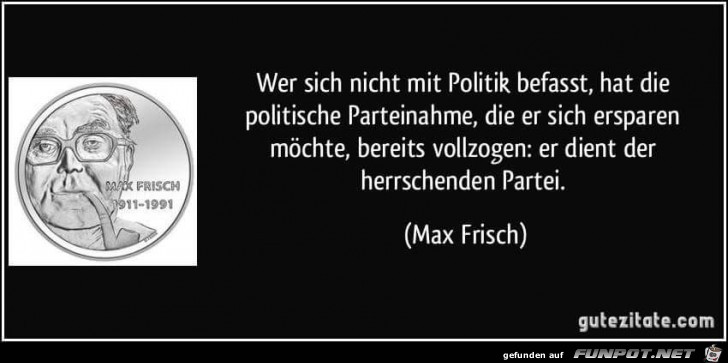 wer sich nicht mit Politik