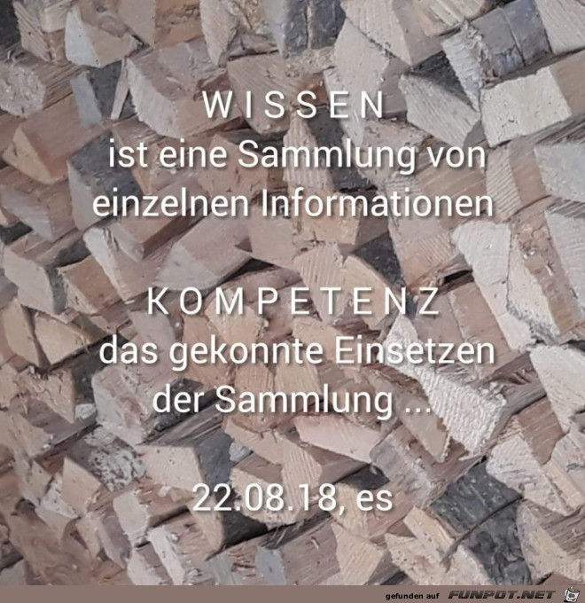 Wissen ist eine Sammlung Wissen ist eine Sammlung