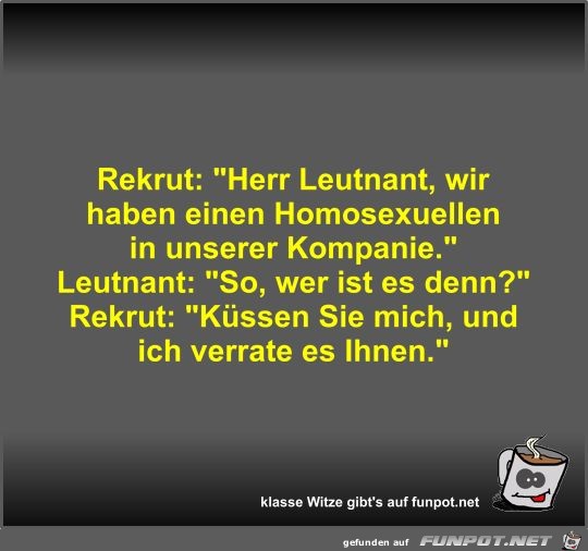 Rekrut: Herr Leutnant