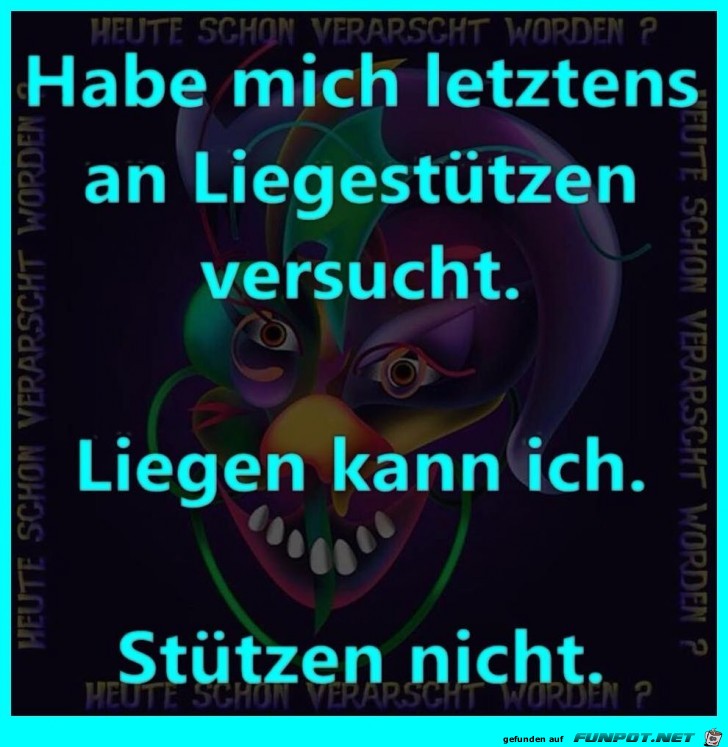Versuchen kann man es ja Versuchen kann man es ja