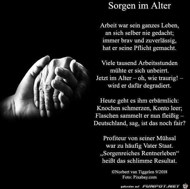 Sorgen im Alter