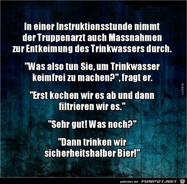 was tun um Trinkwasser keimfrei zu machen..... was tun um Trinkwasser keimfrei zu machen.....