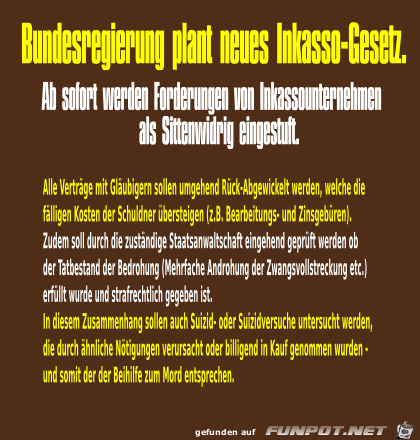 Inkasso-Gesetz Inkasso-Gesetz
