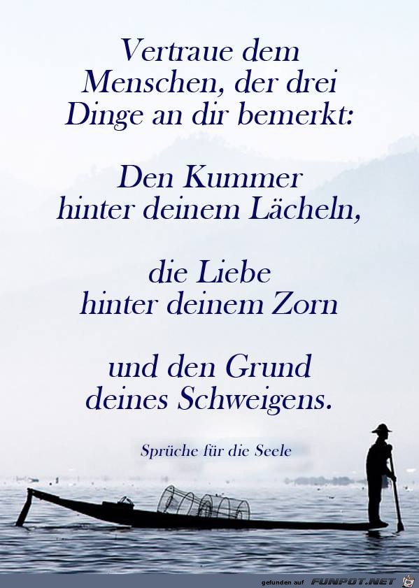 Vertraue dem Menschen Vertraue dem Menschen