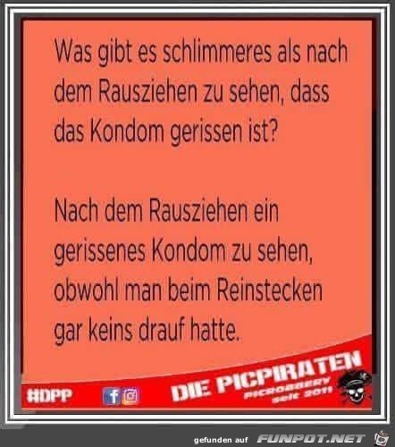 Was ist schlimmer? Was ist schlimmer?