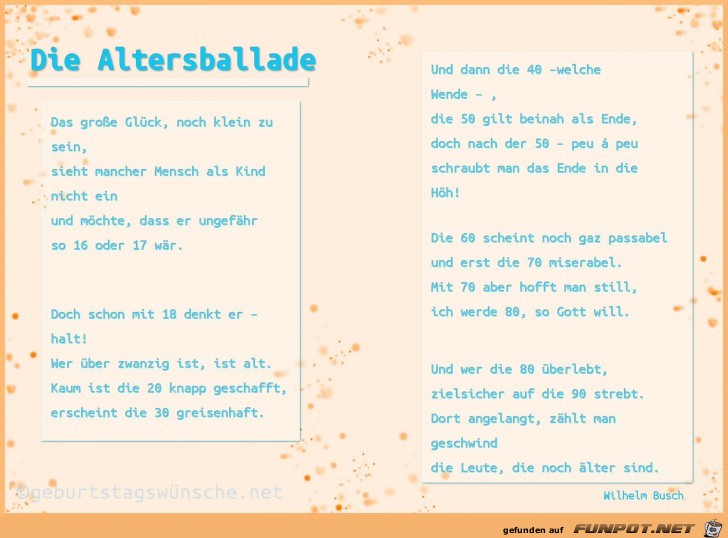 Altersballade Altersballade