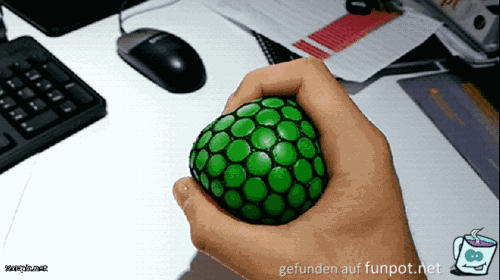 Knetball verändert die Farben Knetball verändert die Farben