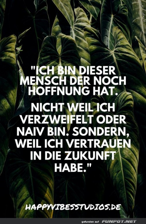 ich habe noch Hoffnung..... ich habe noch Hoffnung.....
