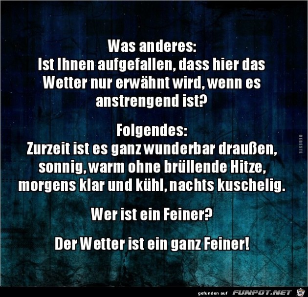 was anderes........