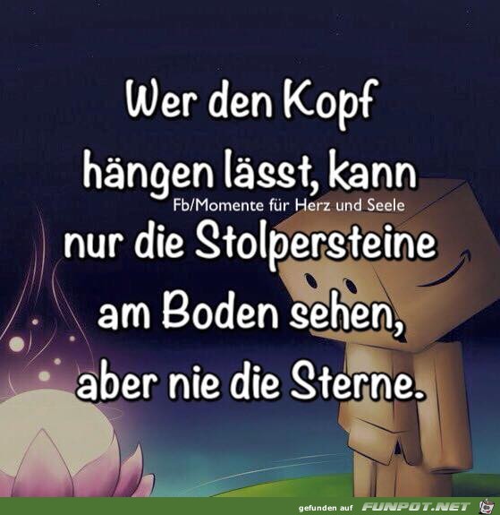 Wer den Kopf haengen laesst Wer den Kopf haengen laesst